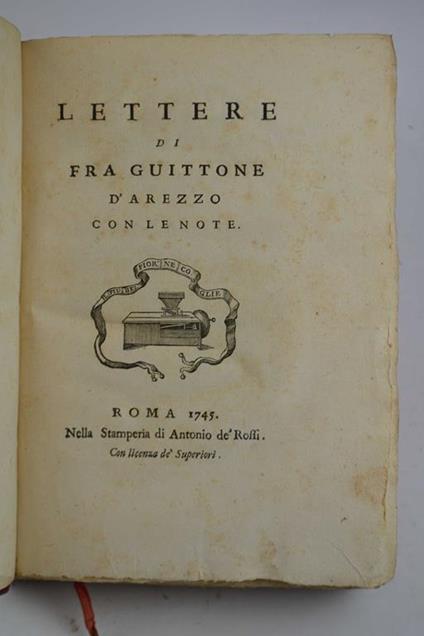 Lettere… con note - copertina
