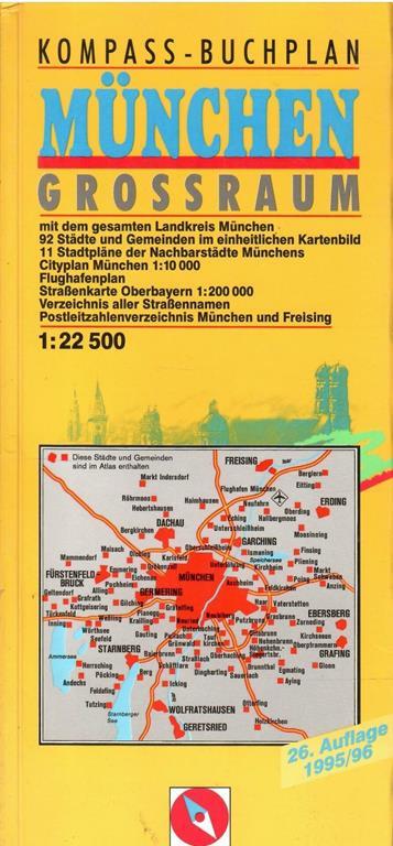 Kompass Buchplan - Munchen Grossraum - copertina