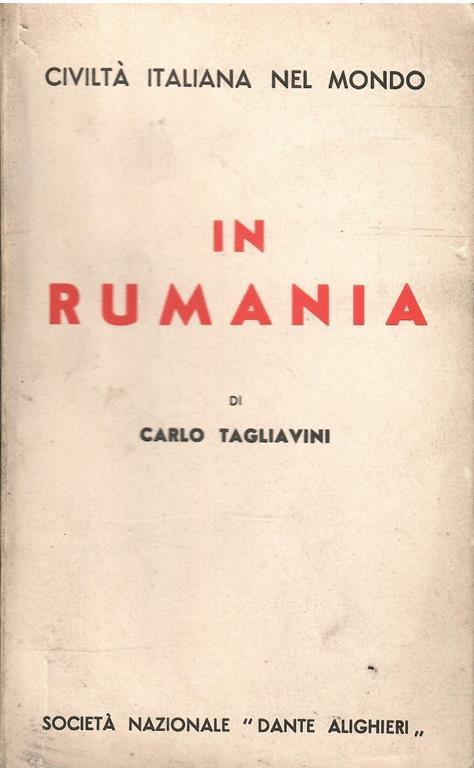 In Rumania - Carlo Tagliavini - copertina
