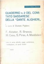 Quaderno N. 2 Del Comitato Sassarese Della 