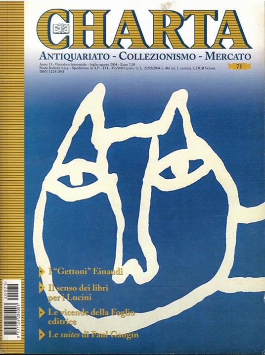 Charta Antiquariato Collezionismo Mercato N. 71/2004 - copertina