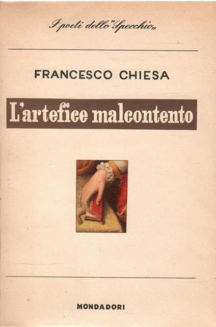 L' Artefice Malcontento - Francesco Chiesa - copertina