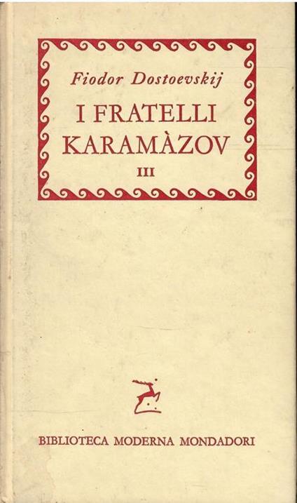 I Fratelli Karamazov Vol. Iii - Fëdor Dostoevskij - copertina