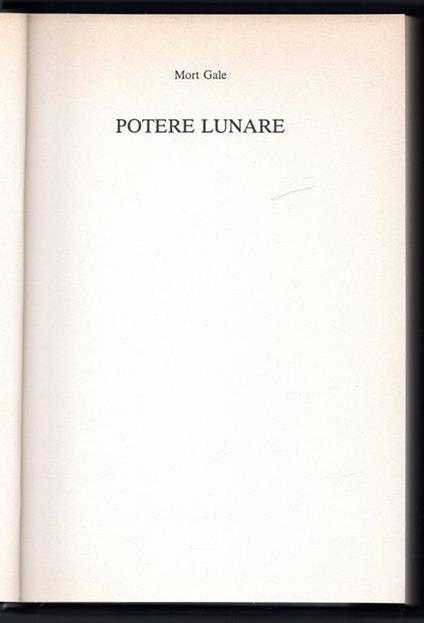Potere lunare - copertina