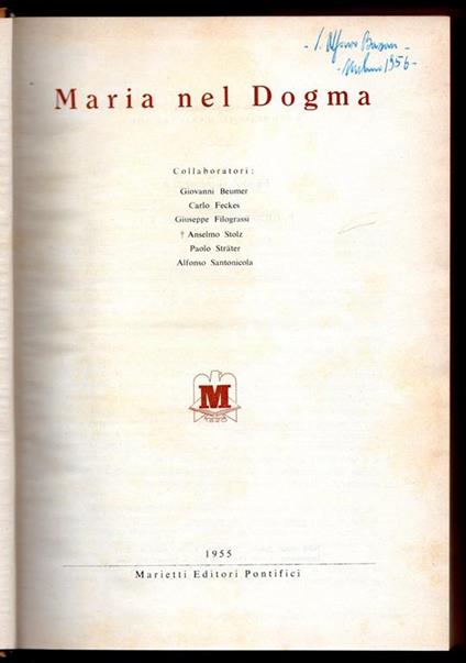 Maria nel Dogma - copertina