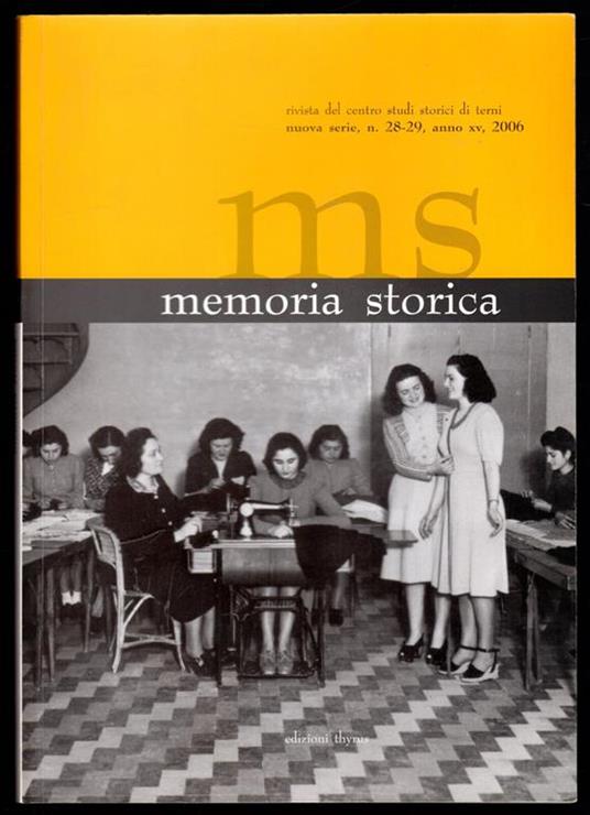 Memoria storica - copertina