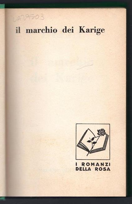 Il marchio dei Karige - Delly - copertina