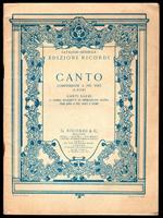 Canto. Composizioni a più voci e cori
