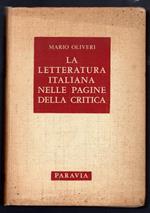 La letteratura italiana nelle pagine della critica
