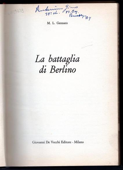 La battaglia di Berlino - copertina