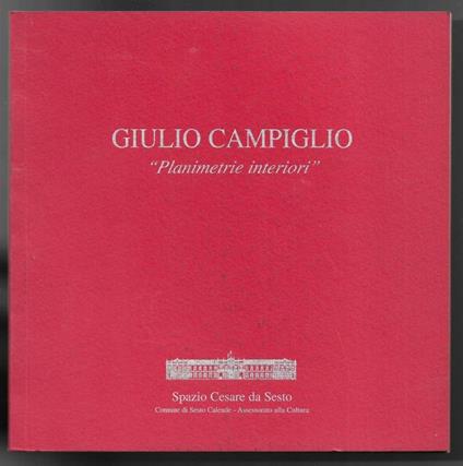 Planimetrie anteriori - Giulio Campiglio - copertina