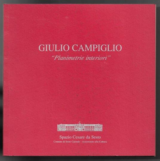 Planimetrie anteriori - Giulio Campiglio - copertina