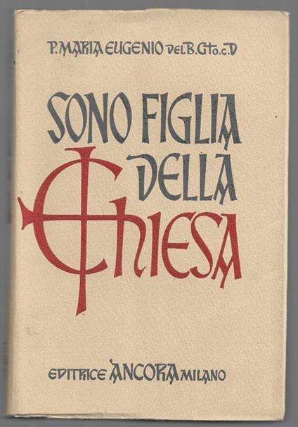 Sono figlia della chiesa - copertina