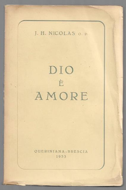 Dio è amore - copertina