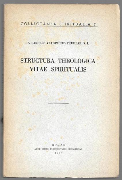 Structura theologica vitae spiritualis - copertina