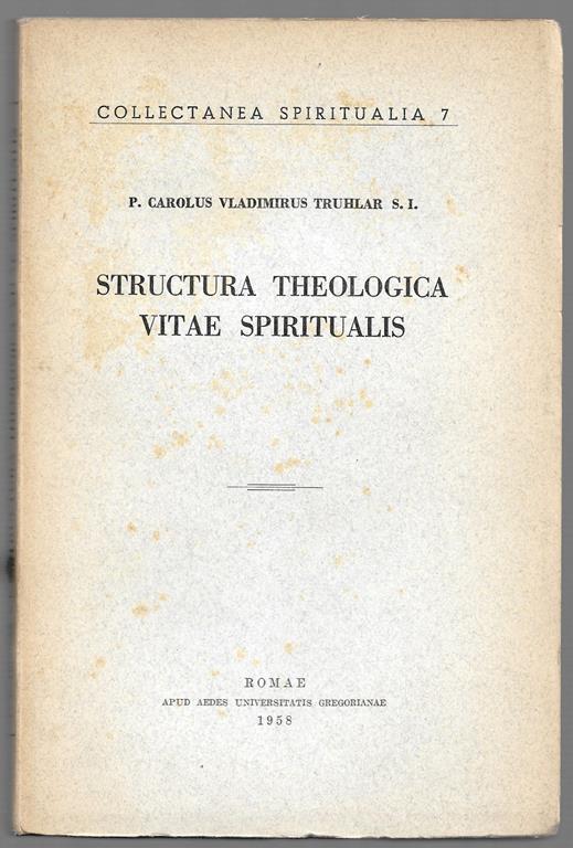 Structura theologica vitae spiritualis - copertina