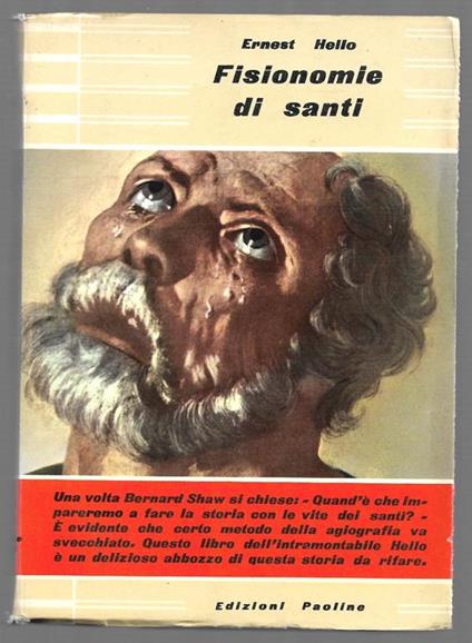 Fisionomie di santi - Ernesto Hello - copertina