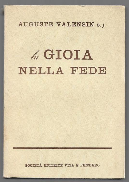La gioia nella fede - copertina
