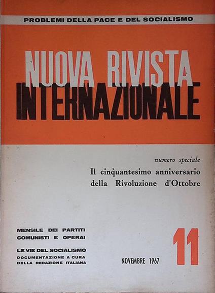 Nuova Rivista Internazionale. Novembre 1967 n.11 - copertina