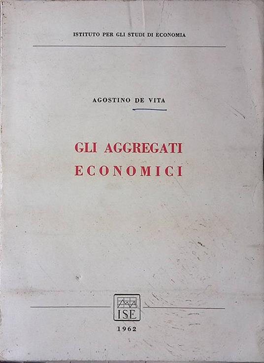 Gli aggregati economici - Agostino De Vita - copertina