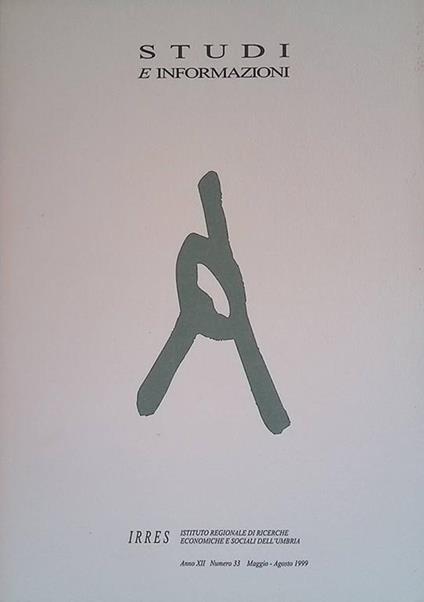 Studi e informazioni. Anno XII, n.33, maggio-agosto 1993 - copertina