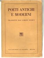 Poeti antichi e moderni, tradotti dai lirici nuovi
