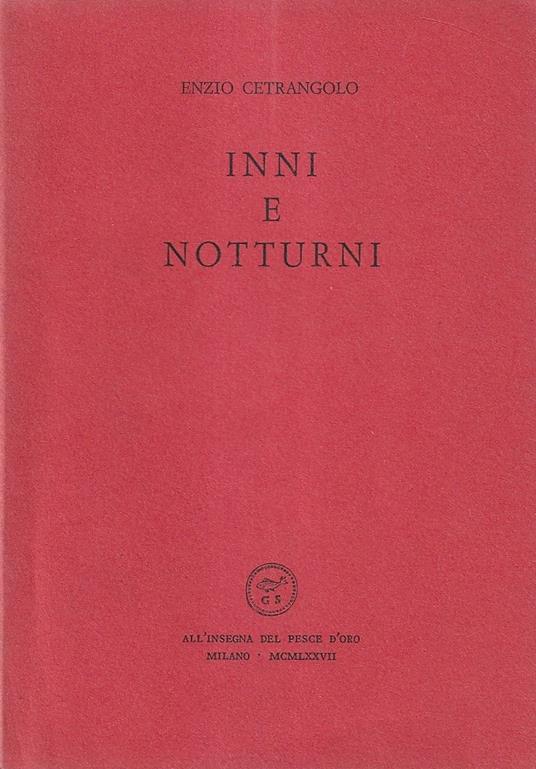 Inni e notturni - Enzio Cetrangolo - copertina