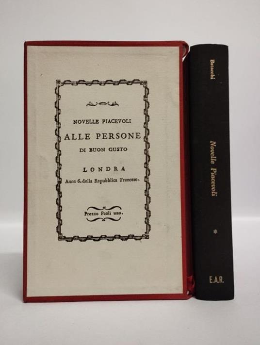 Novelle piacevoli Tomo I - Domenico Batacchi - copertina