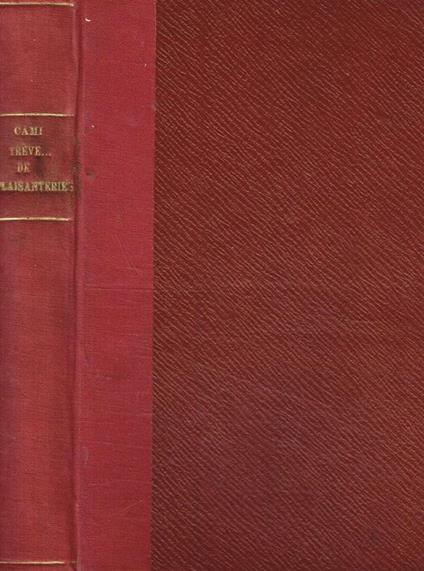 Treve de plaisanteries - copertina