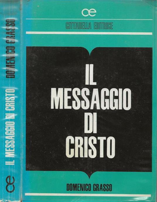 Il messaggio di Cristo - Domenico Grasso - copertina