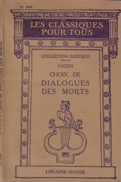 Choix de dialogues des morts - Lucie - copertina