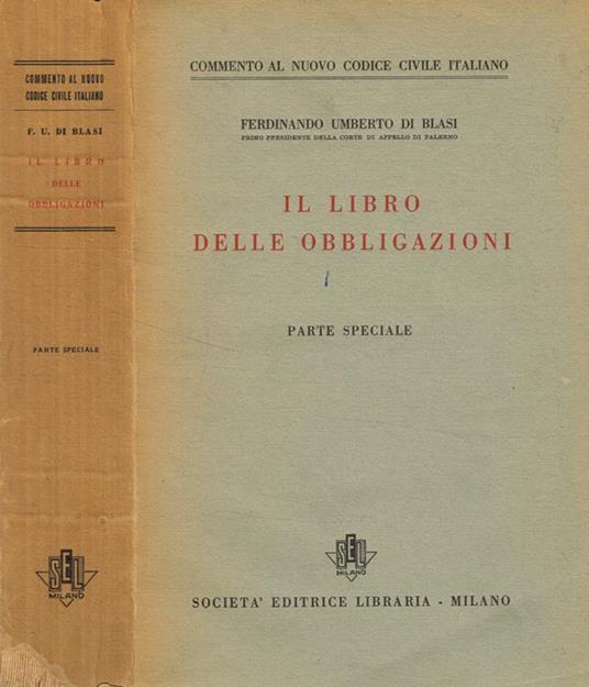 Il libro delle obbligazioni - copertina
