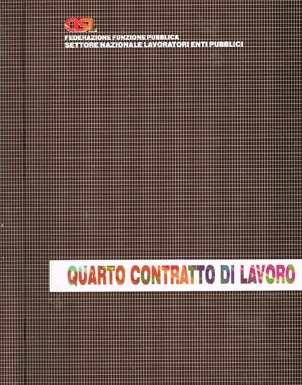 Quarto contratto di lavoro - copertina