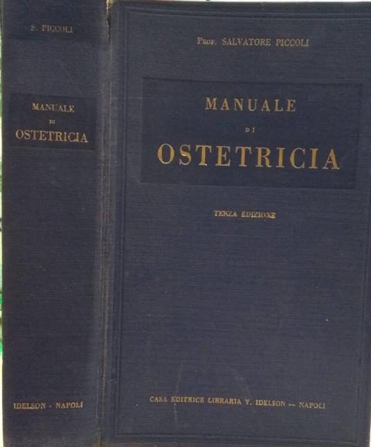 Manuale di Ostetricia - Salvatore Piccoli - copertina