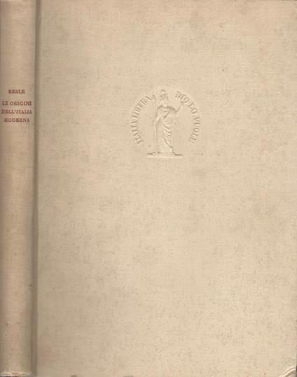 Le origini dell'Italia moderna - Egidio Reale - copertina