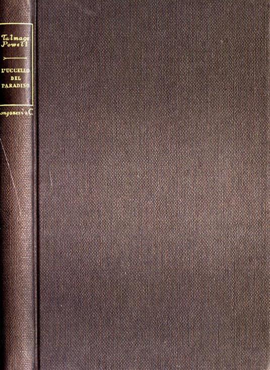 L' uccello del paradiso - copertina