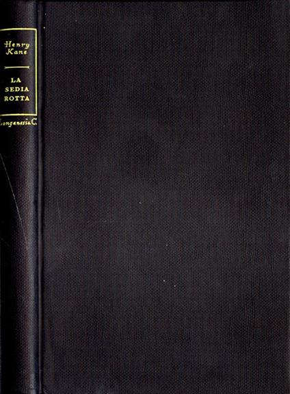 La sedia rotta - Henry Kane - copertina