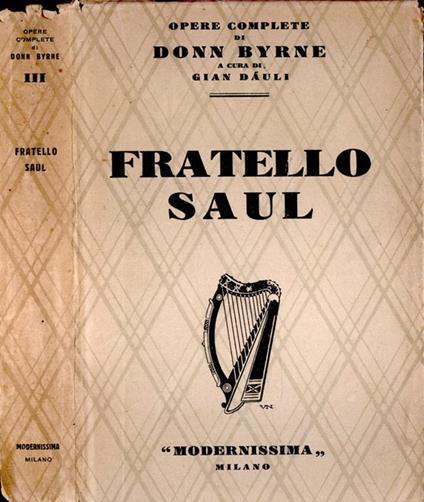 Fratello Saul - Donn Byrne - copertina