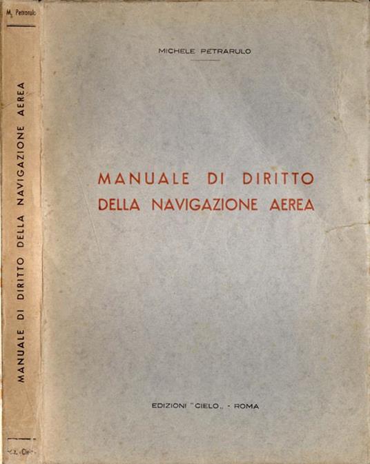 Manuale di diritto della navigazione aerea - copertina