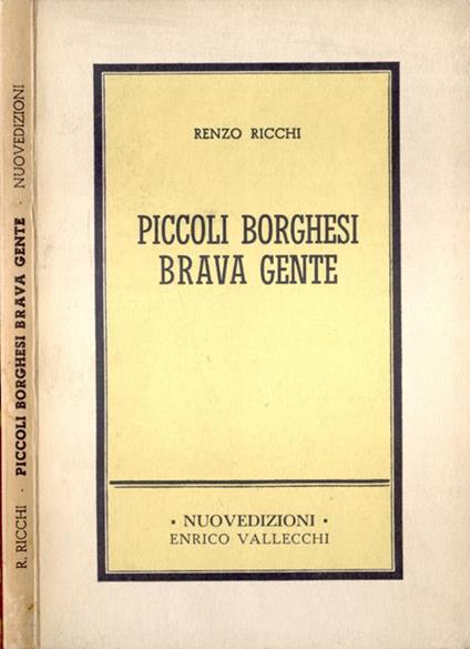 Piccoli borghesi brava gente - Renzo Ricchi - copertina