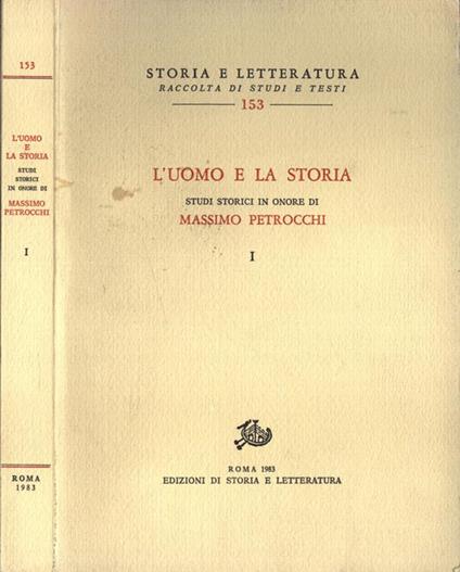 L' uomo e la storia Vol. I - copertina
