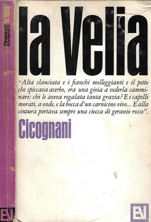 La velia - Bruno Cicognani - copertina