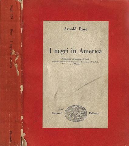 I negri in America - copertina
