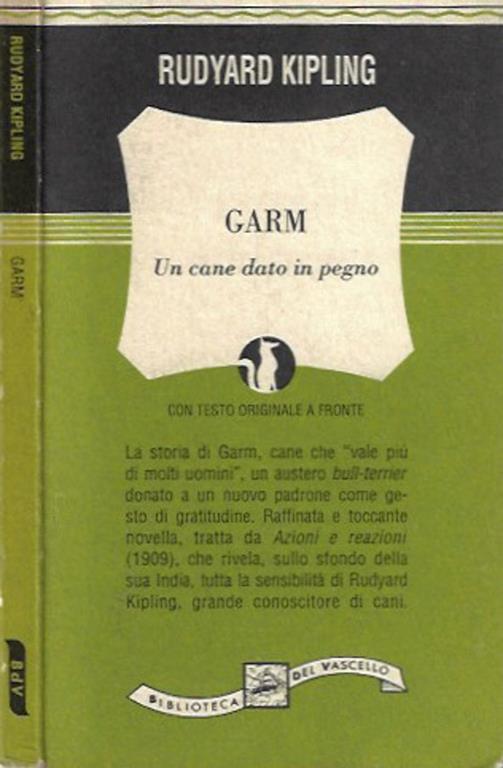 Garm. Un cane dato in pegno - Rudyard Kipling - copertina