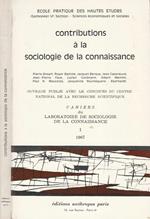 Contributions à la sociologie de la connaissance