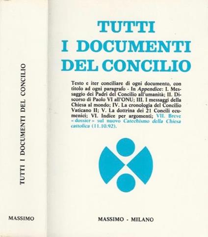 Tutti i documenti del Concilio - copertina
