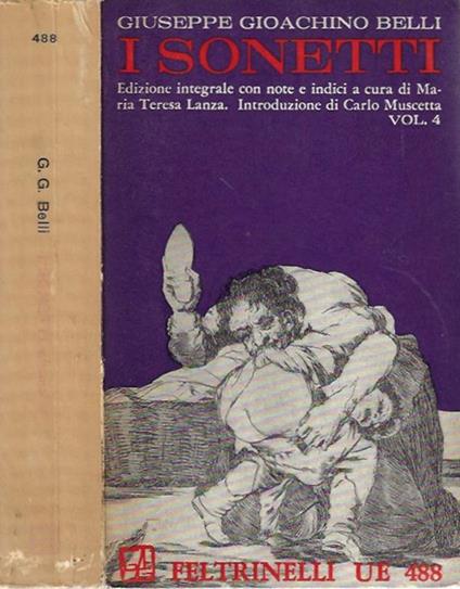 I Sonetti. Vol. IV - Giuseppe Gioachino Belli - copertina
