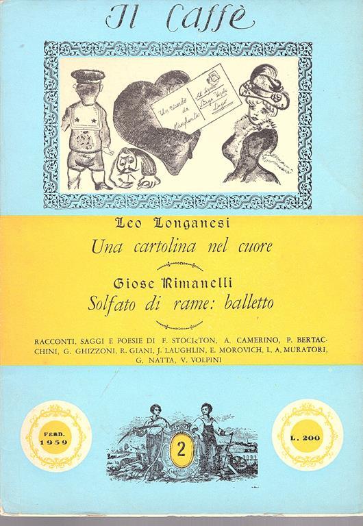 Il Caffè politico e letterario. Mensile. Anno VII - Nuova serie. N.2 Febbraio 1959 - copertina