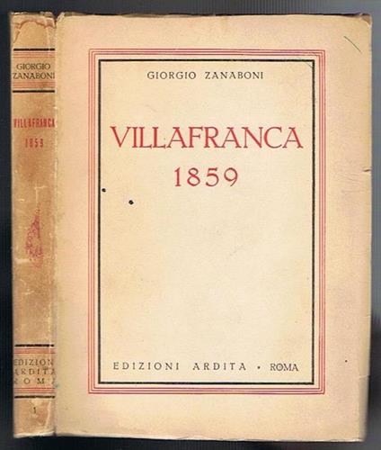 Villafranca 1859 - Giorgio Zanniboni - copertina