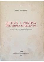 Critica e poetica del primo Novecento (Boine, Campana, Sbarbaro, Rebora)